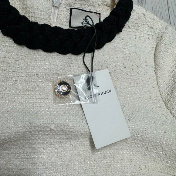 Tuckernuck Cream Sheath Dress with Peter Pan Collar - Picture 8 of 16